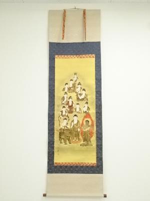 玉雲筆　十三仏図　肉筆絹本掛軸